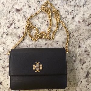 Tory Burch, small black shoulder bag.
